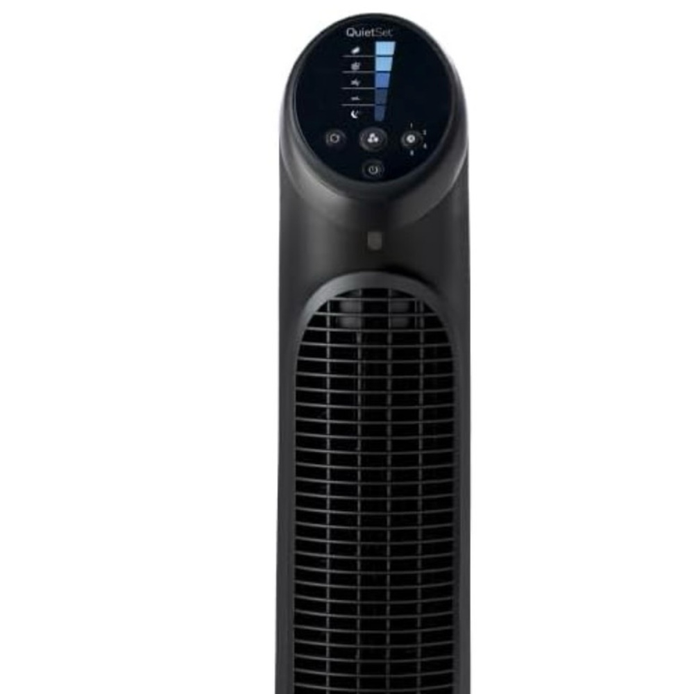 QuietSet Black Tower Fan